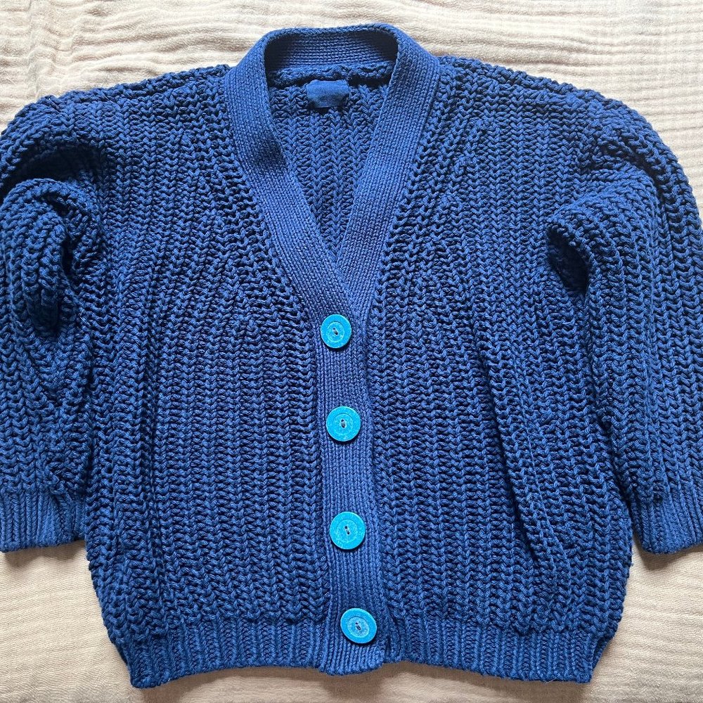 Babaa mini cotton navy cardigan